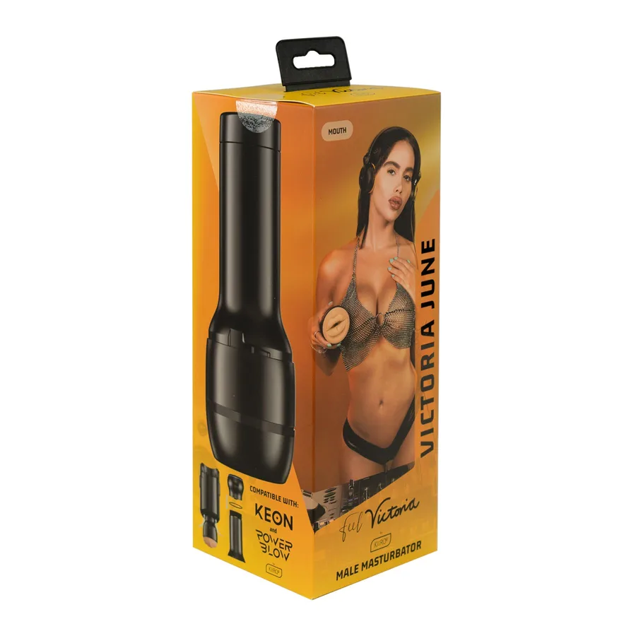 Мастурбатор Kiiroo Feel Victoria June Mouth Stroker PBC, совместимый с PowerBlow и Keon
