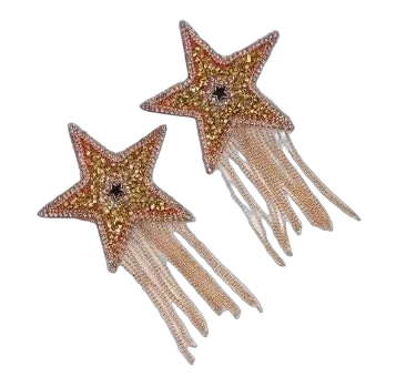 Пэстис-звезды с бахромой JSY Nipple Sticker RT236112 Gold, стикеры