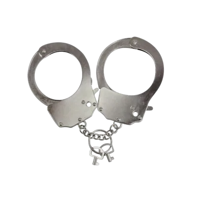 Наручники металеві Adrien Lastic Handcuffs Metallic (поліцейські)