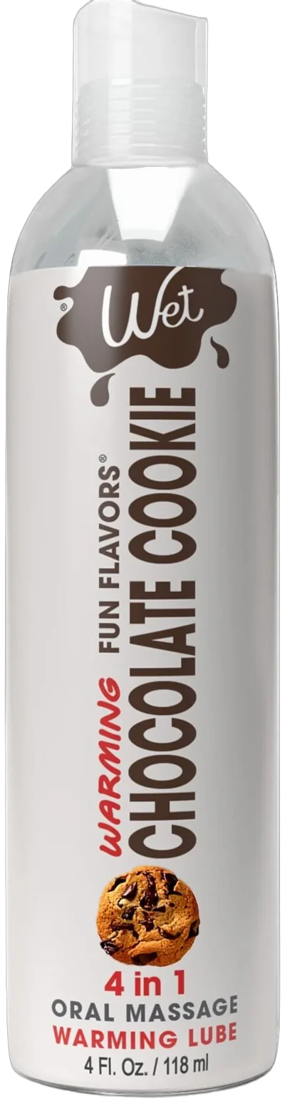 Розпродаж!!! Зігрівальний лубрикант Wet Warming Chocolate Cookie 4in1, 118мл (термін 30.09.2026)