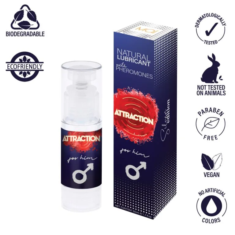 Распродажа!!! Смазка MAI Attraction for Him (50 мл) с феромонами для него (срок 09.2026)