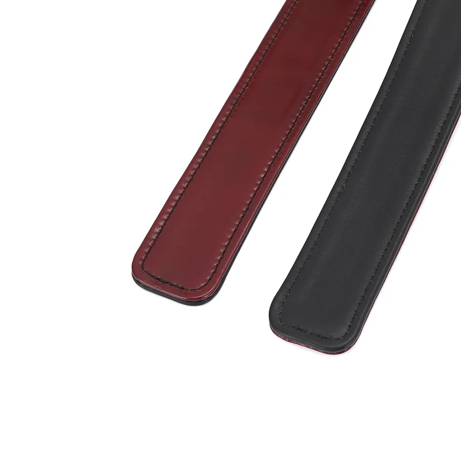 Фіксатори для стегон Liebe Seele Wine Red Thigh Cuffs S Size, натуральна шкіра