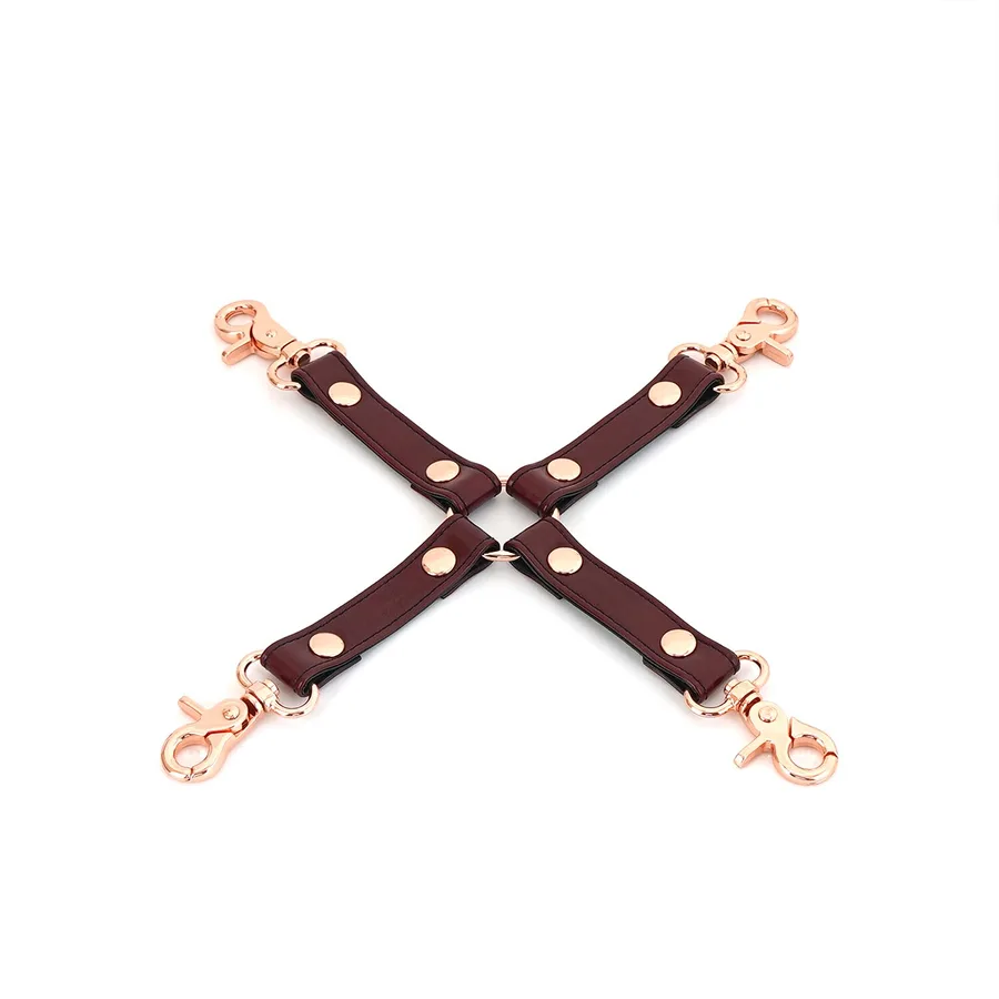 Кожаная крестовина Liebe Seele Wine Red Hogtie