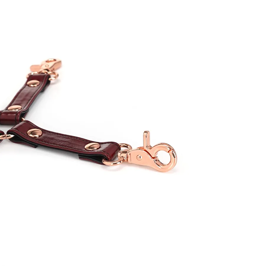 Кожаная крестовина Liebe Seele Wine Red Hogtie