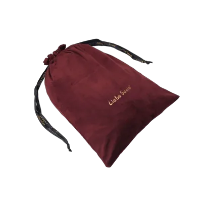 Оксамитовий мішечок для зберігання іграшок Liebe Seele Wine Red Large Storage Bag Oblong, 34х45 см