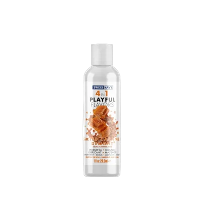 Розпродаж!!! Лубрикант Swiss Navy 4 In 1 Salted Caramel Delight 29,5 мл (термін 17.09.2026)