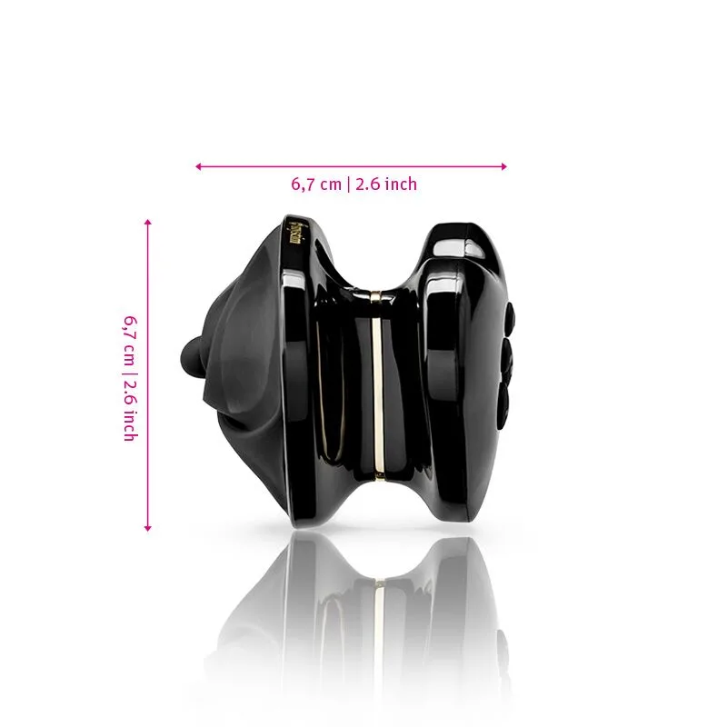 Вибратор для клитора с электростимуляцией Mystim Heart´s Desire Black Edition