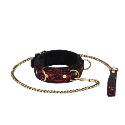 Нашийник з повідцем Liebe Seele Victorian Garden Collar with Leash