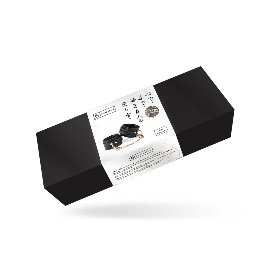 Поножі Liebe Seele Black Organosilicon Anklecuffs, екошкіра