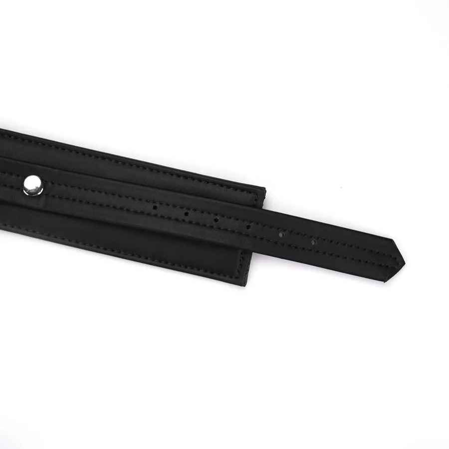 Поножі Liebe Seele Black Organosilicon Anklecuffs, екошкіра