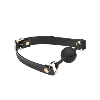 Кляп Liebe Seele Black Organosilicon Ball Gag