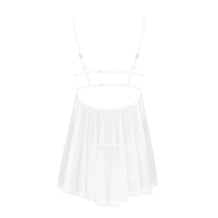 Пеньюар і трусики Obsessive Heavenlly babydoll & thong XL/2XL