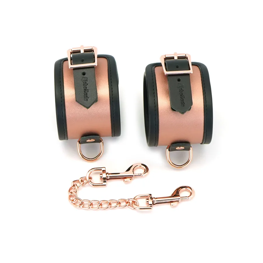 Поножи Liebe Seele Rose Gold Memory Ankle Cuffs, натуральная кожа, розовое золото