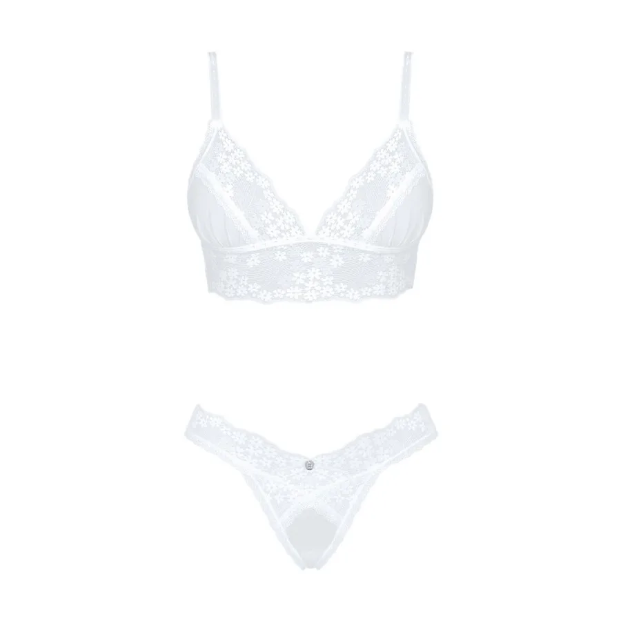 Еротичний комплект Obsessive Heavenlly 2-pcs set XS/S, бюстгальтер і танга