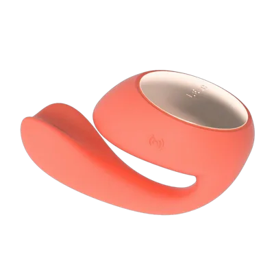 Смарт-вібратор LELO Ida Wave Coral Red, вагінально-кліторальний, технологія WaveMotion, 2 мотори