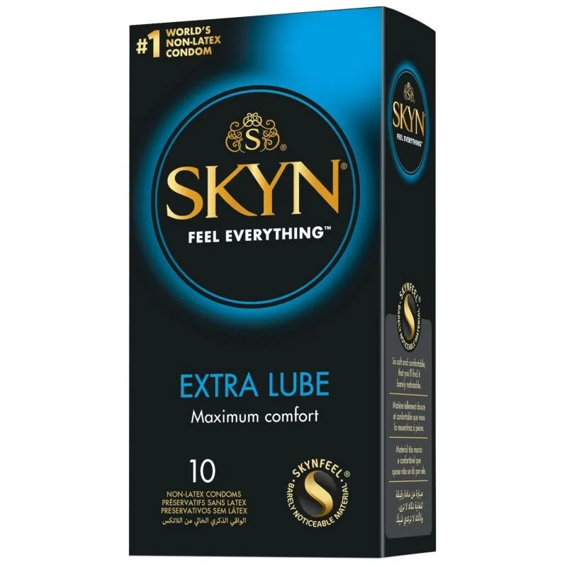Безлатексные премиум-презервативы SKYN Extra Lube 10 шт, на 40 % больше смазки