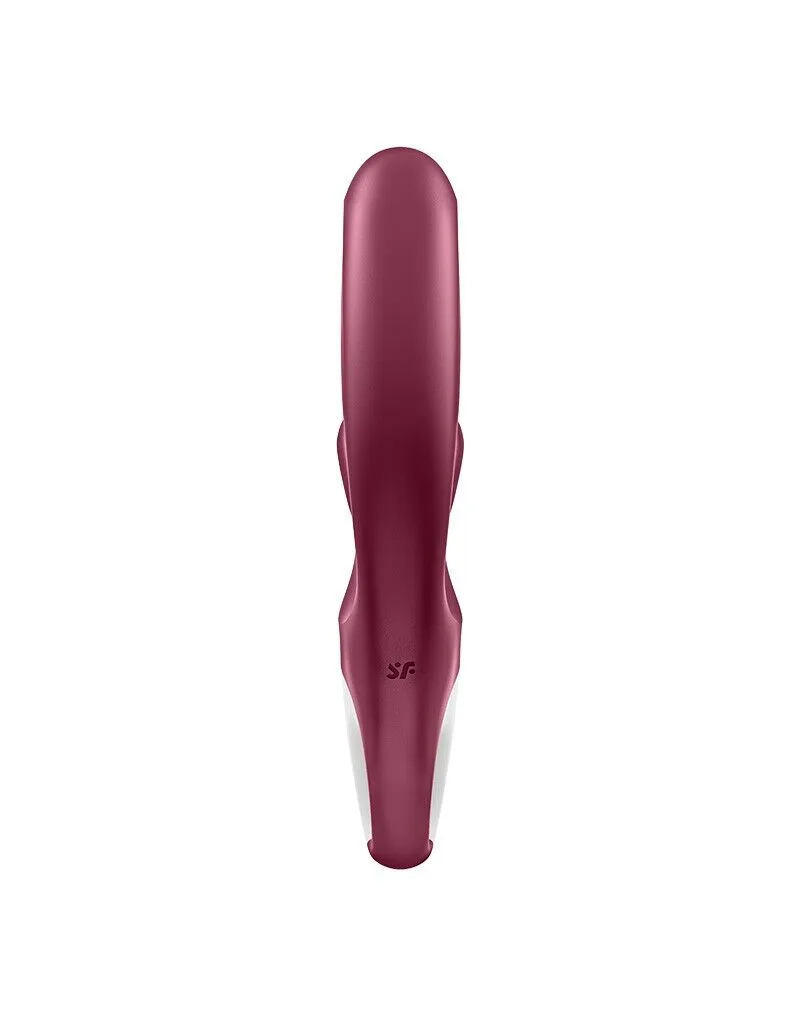 Вібратор-кролик Satisfyer Love Me Red, гнучкий, відросток з потрійним кінчиком