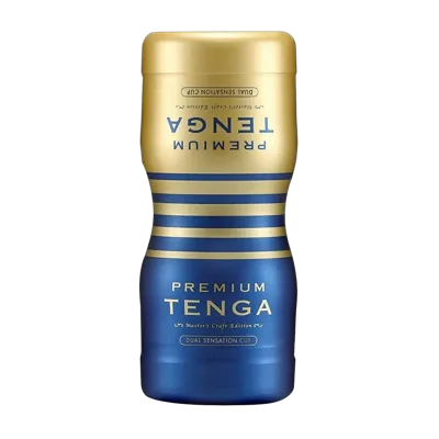 Мастурбатор Tenga Premium Dual Sensation Cup, двосторонній, з двома незалежними каналами