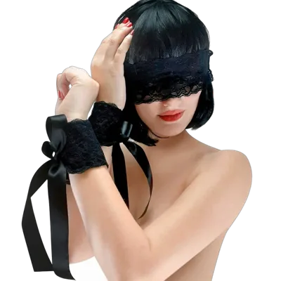 Еротичний набір пов’язка на очі та наручники Art of Sex: Blindfold and Handcuffs Aria