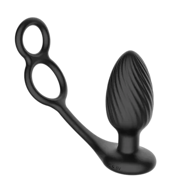 Анальна вібропробка Nexus Tornado Cock and Ball Ring обертання+вібрація, ерекційне кільце, пульт