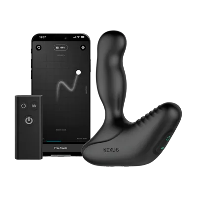 Смарт-масажер простати Nexus Revo Stealth with APP, вібрація+ротація, пульт ДУ, до 10 годин роботи