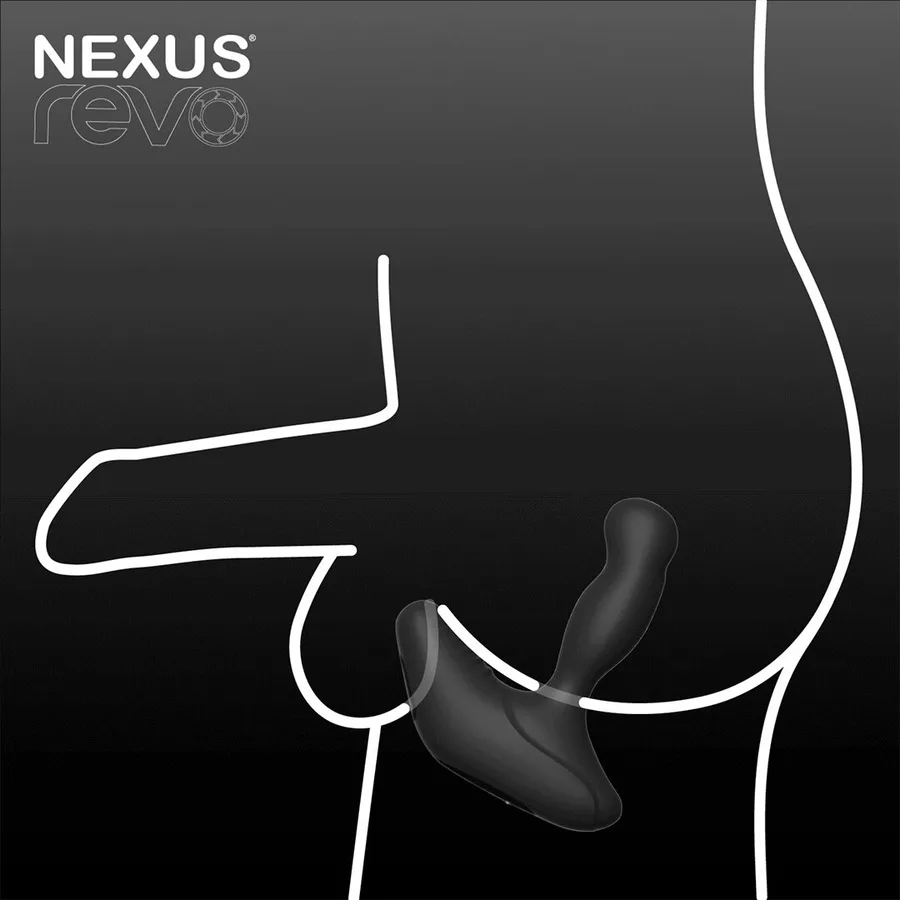 Смарт-масажер простати Nexus Revo Stealth with APP, вібрація+ротація, пульт ДУ, до 10 годин роботи