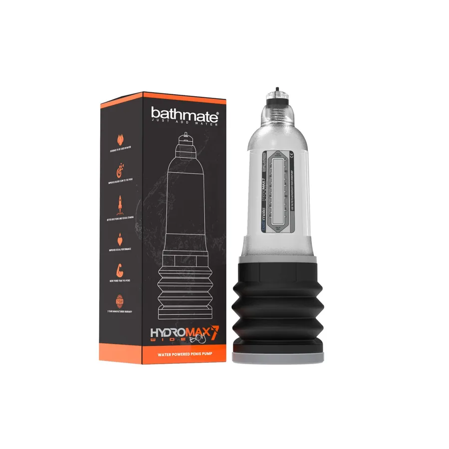 Гідропомпа Bathmate Hydromax 7 WideBoyClear, для члена довжиною від 12,5 до 18 см, діаметр до 5,5 см