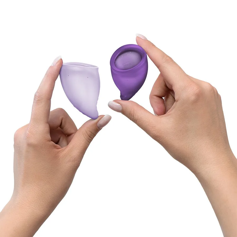 Набор менструальных чаш Fun Factory FUN CUP EXPLORE KIT, 2 шт, Multicolored Violet, объемы 20 и 30 мл