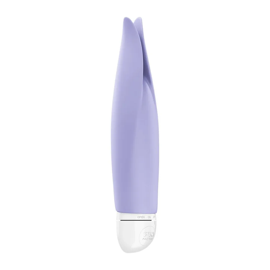 Вибратор с лепестками Fun Factory VOLITA purple, компактный, очень тихий, на батарейках