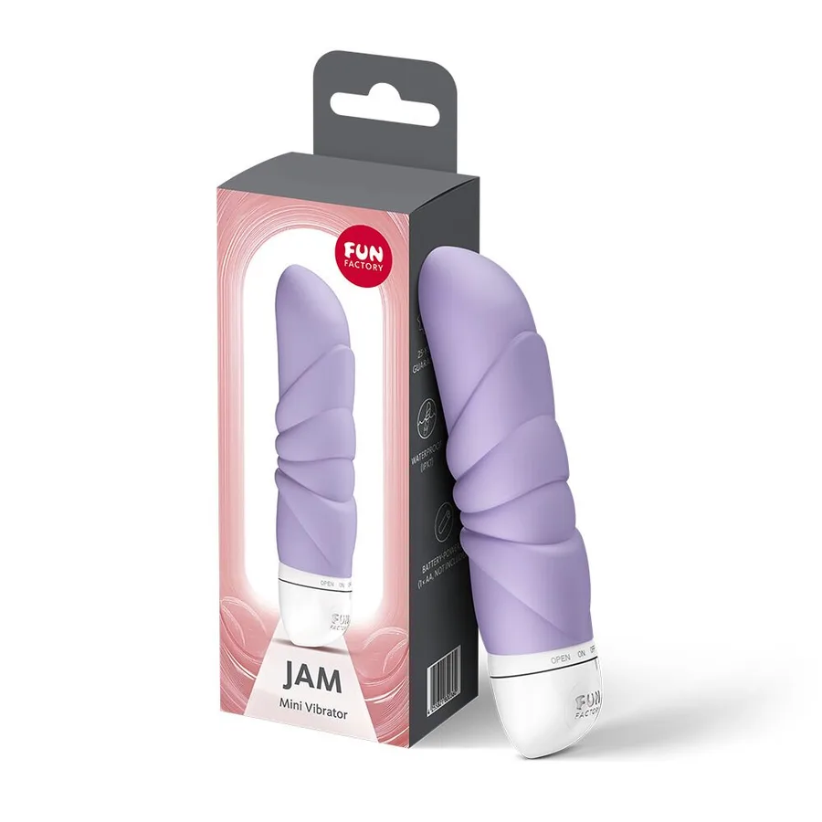 Мінівібратор Fun Factory JAM Purple, підходить для клітора, рельєфний
