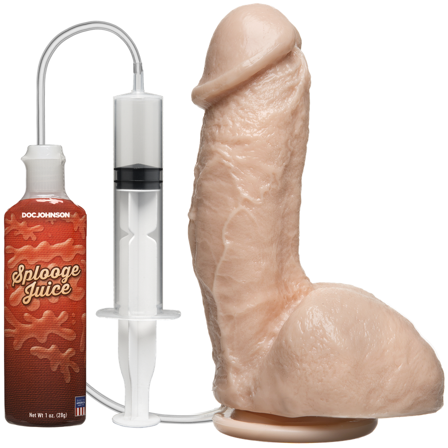 Фалоімітатор, що кінчає Doc Johnson The Amazing Squirting Realistic Cock, ПВХ, діаметр 5,1см