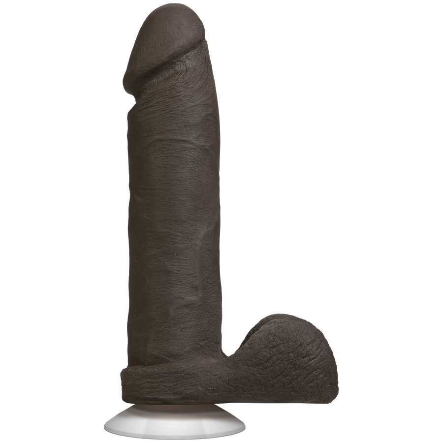 Фалоімітатор Doc Johnson The Realistic Cock 8 inch Black - ULTRASKYN, Vack-U-Lock, діаметр 5,1 см