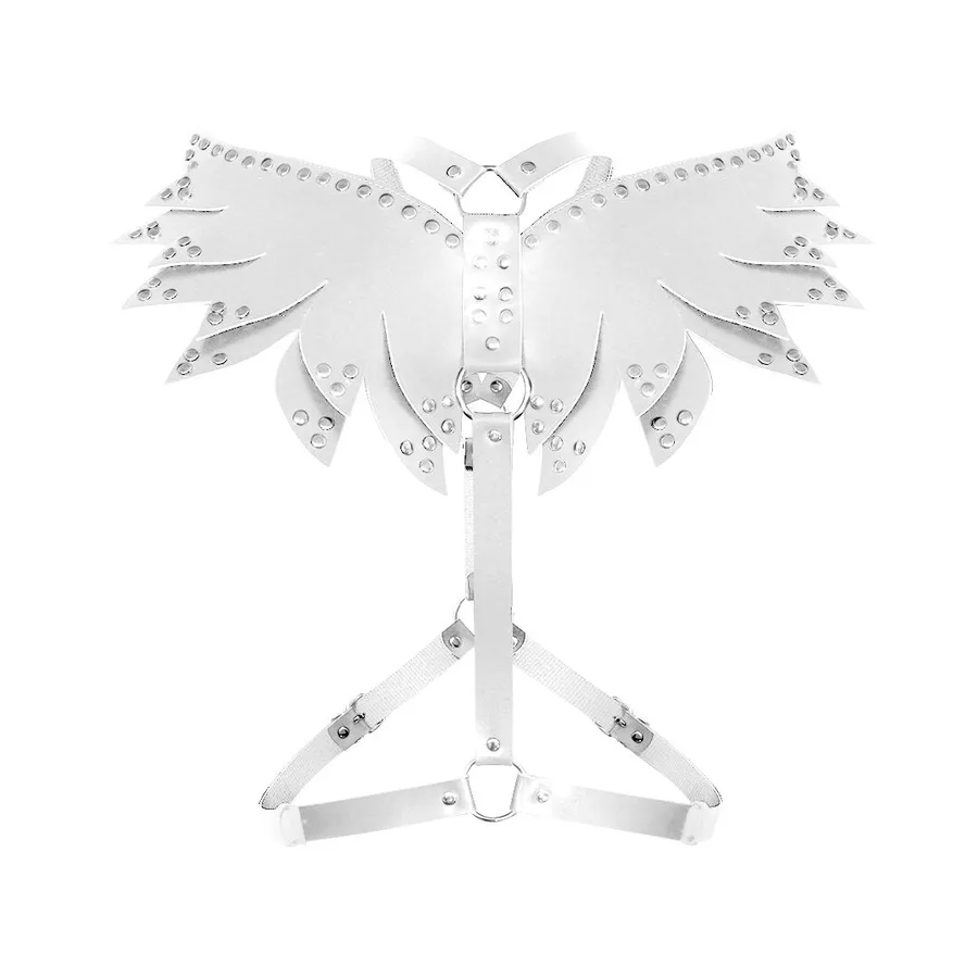 Женская портупея Art of Sex - Wings белая XS-M, экокожа