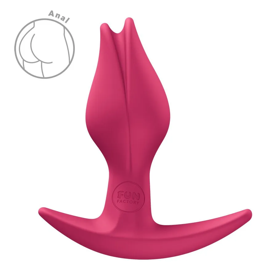 Анальна пробка Fun Factory BOOTIE FEM Raspberry, у вигляді бутона, діаметр 2,9 см, тонкий обмежувач
