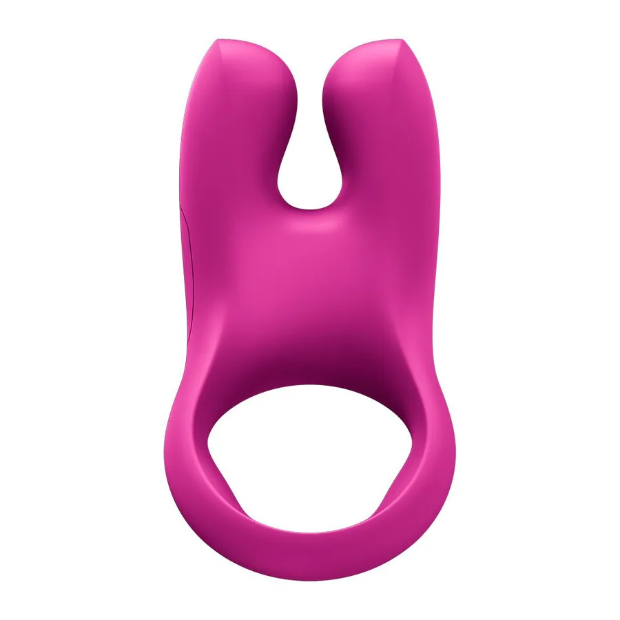 Эрекционное виброкольцо с двойной стимуляцией клитора Fun Factory NŌS CLASSIC Magenta, 2 мотора