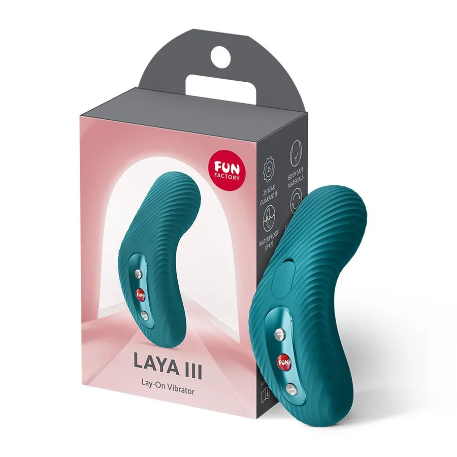 Накладний вібратор Fun Factory LAYA III Bottle Green, ефект постукування пальцем