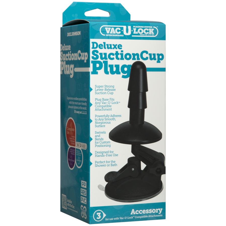 Кріплення для душу з присоскою Doc Johnson Vac-U-Lock - Deluxe Suction Cup Plug для іграшок