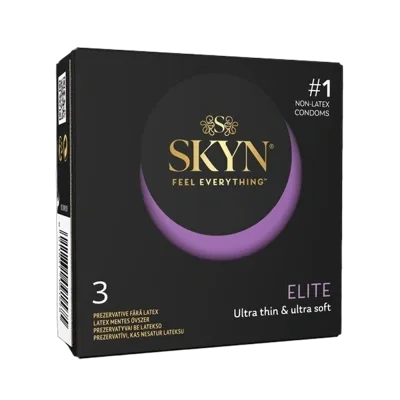 Безлатексні преміум-презервативи SKYN Elite 3 шт, ультратонкі