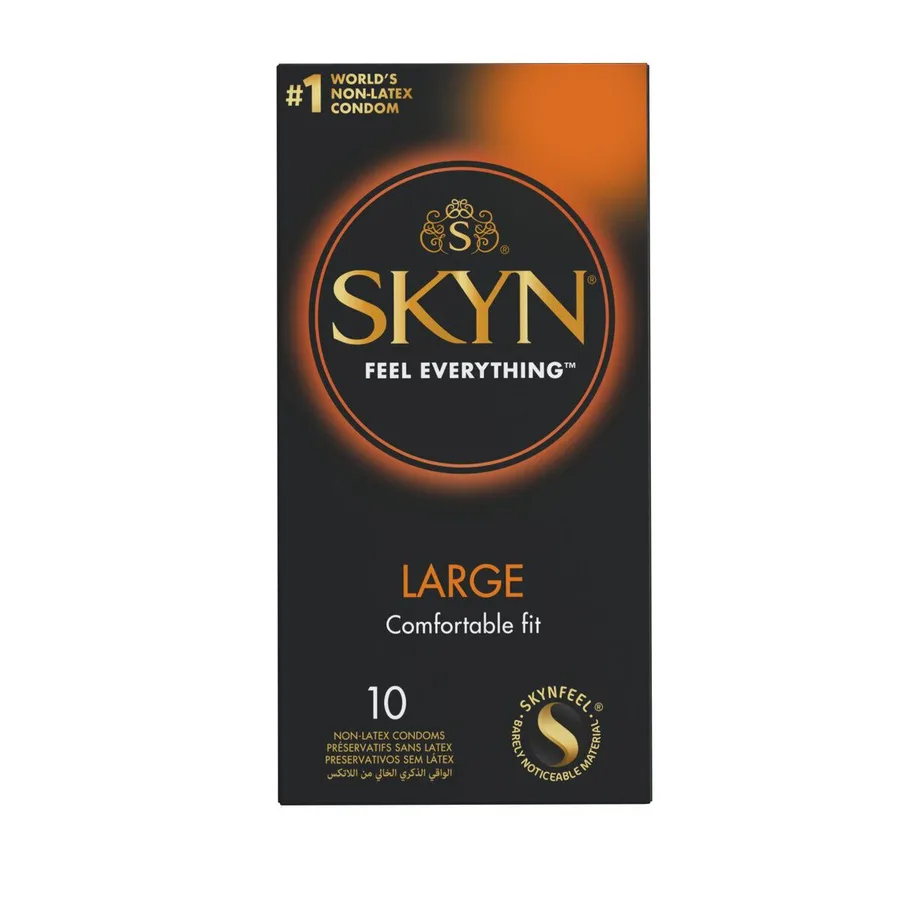 Безлатексные премиум-презервативы SKYN Large 10 шт, увеличенный размер