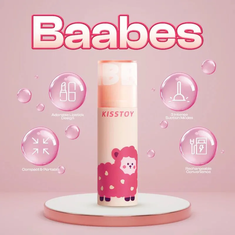 Вакуумний стимулятор KISSTOY Baabes, мініатюрний, 3 рівні інтенсивності вакууму