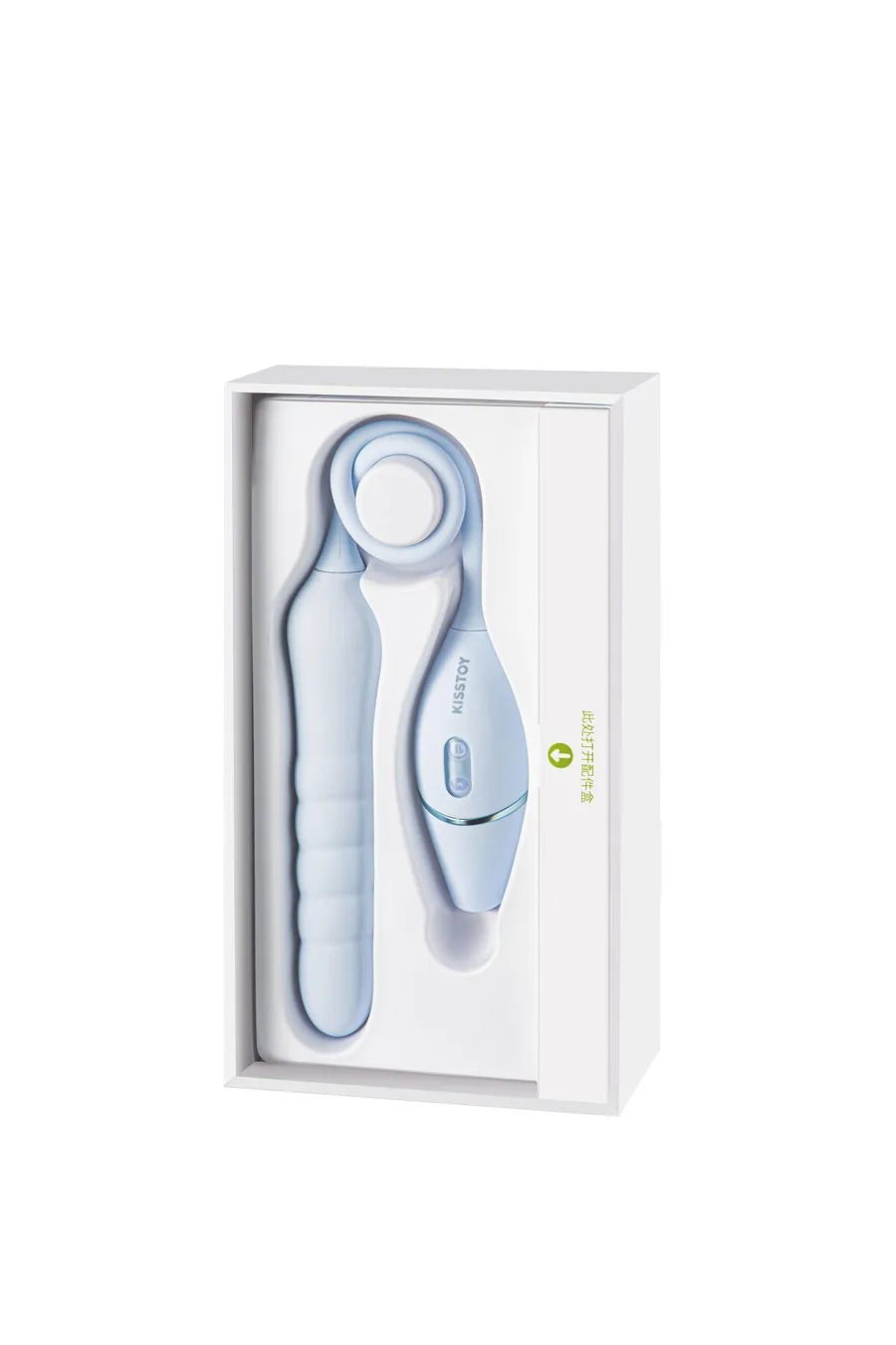 Пульсатор з вакуумним стимулятором KISSTOY Cathy III Light Blue, 5 режимів вакууму, 10 режимів пульсації
