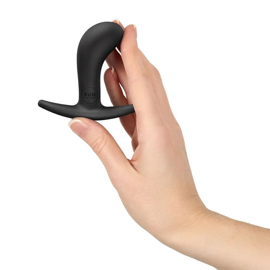 Анальная пробка Fun Factory BOOTIE S Black, диаметр 2,8 см, тонкий ограничитель