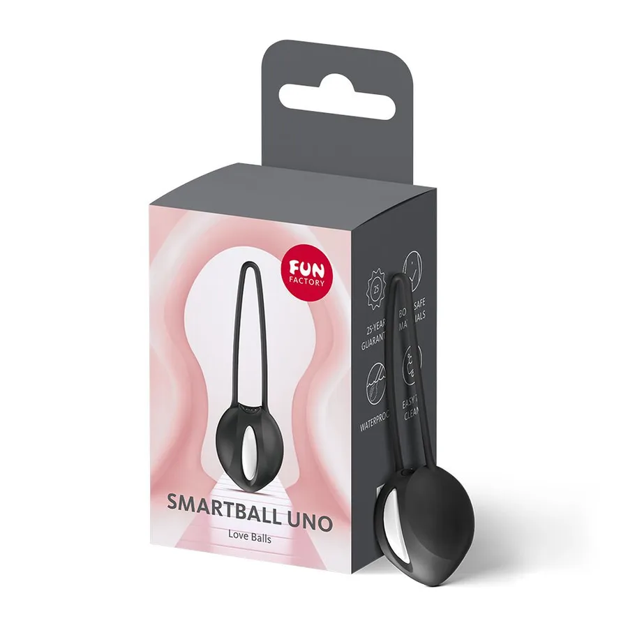 Вагінальна кулька Fun Factory SMARTBALL UNO Black, одинарна, діаметр 3,6 см