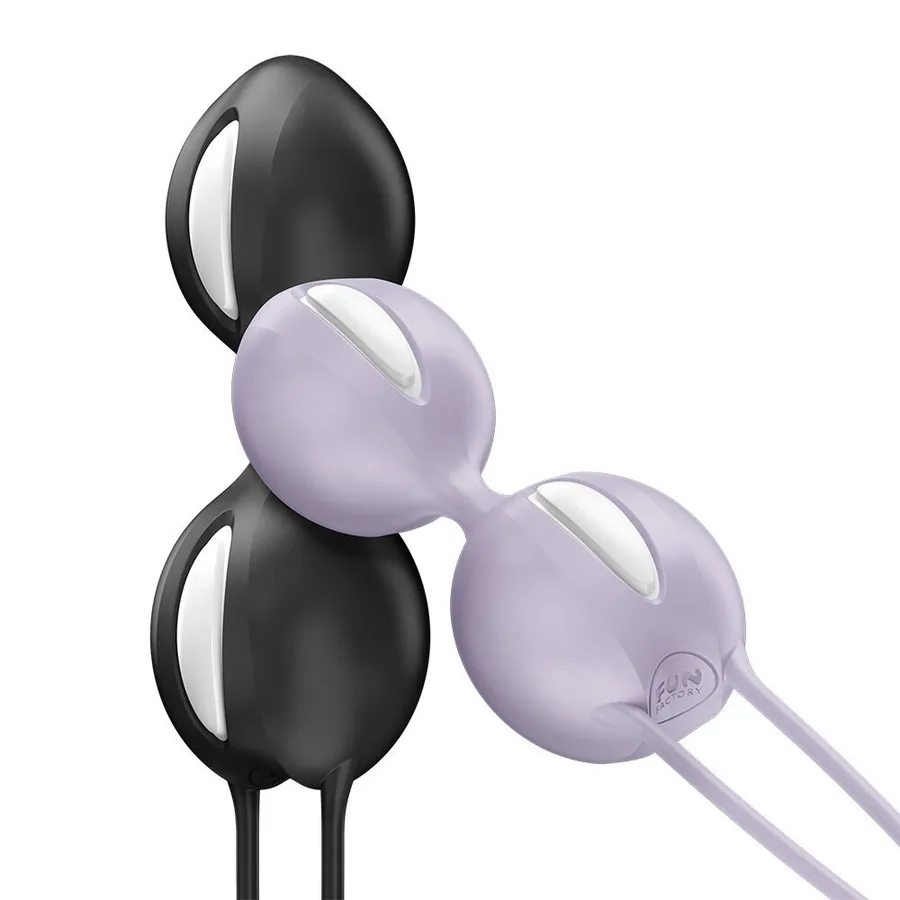 Вагінальні кульки Fun Factory SMARTBALLS DUO Black, 2 шт, діаметр 3,2 та 3,6 см