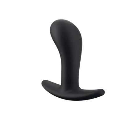 Анальна пробка Fun Factory BOOTIE M, чорна, діаметр 3,3 см, тонкий обмежувач 
