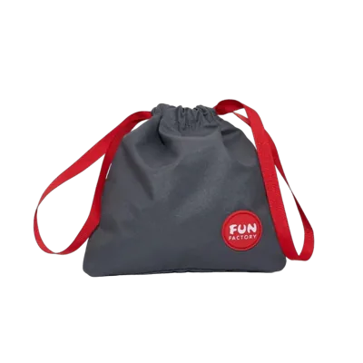 Сумка для секс-іграшок Fun Factory TOYBAG, S, сіра, кисет, 14x14 см 