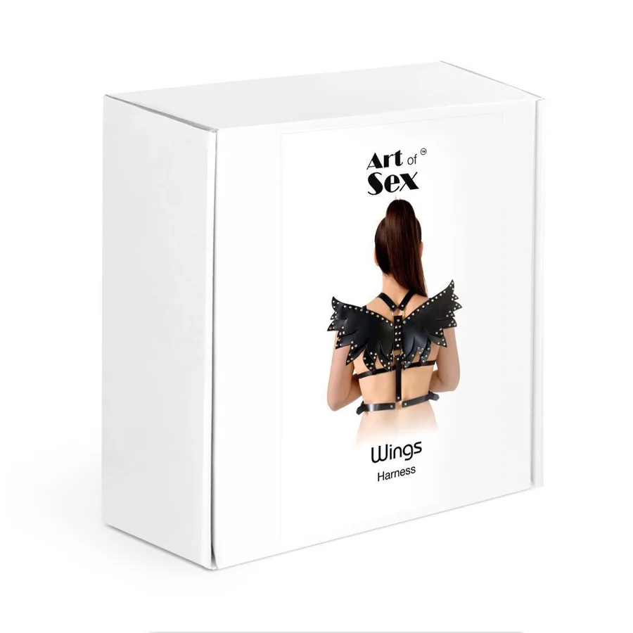 Женская портупея Art of Sex - Wings красная L-2XL, экокожа
