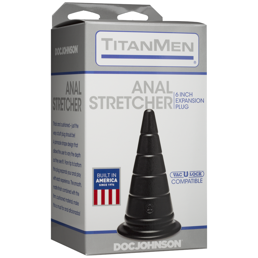 Анальний стимулятор Doc Johnson TitanMen - Anal Stretcher 6 Inch Plug, діаметр 6,6 см