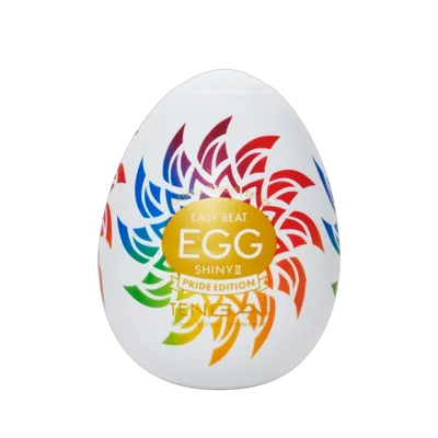 Мастурбатор-яйце Tenga Egg Shiny II Pride Edition, щільний TPE, пробник лубриканту 5 мл, лімітована серія