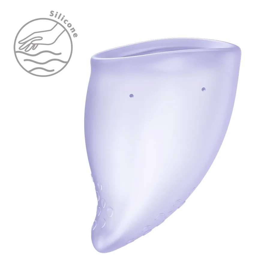 Менструальная чаша Fun Factory FUN CUP SIZE B Purple, многоразовая, диаметр 4,3 см, объем 30 мл